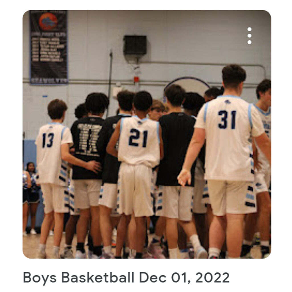 Boys Basketball December 01, 2022