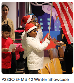 students in christmas themed play