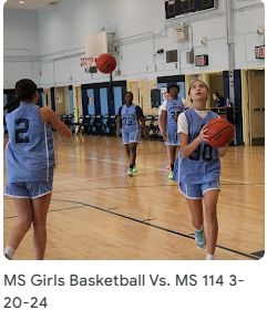 MS Girls Basketball Vs. MS 114 3-20-24