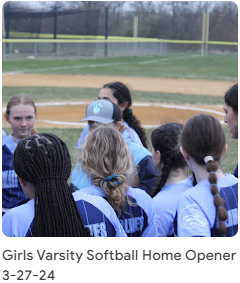 Girls Varsity Softball Home Opener 3-27-24