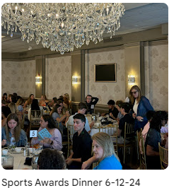 Students eating dinner