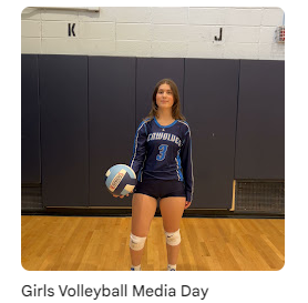 Volleyball player posing for a photo