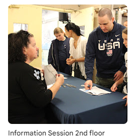 parents signing in for school tour