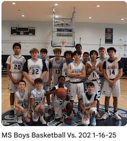 MS Boys Basketball Vs. 202 1-16-25