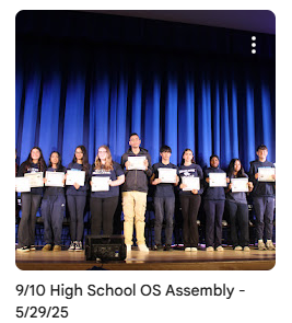 Outstanding Scholars on stage