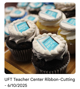 cupcakes celebrating UFT teacher center opening
