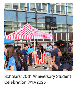 students in the yard walking around and talking