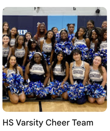 Varsity Cheer Team For Highschool