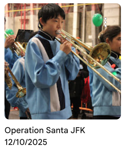 Scholars band playing at JFK airport