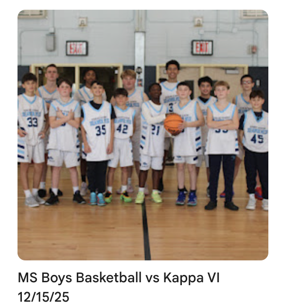 MS Boys Basketball Against Kappa VI