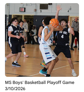 Middle school athlete grabbing basketball during game over a defender
