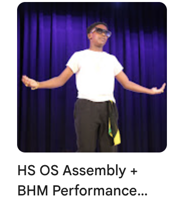 HS Outstanding Scholars' Assembly Performance