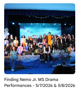 Middle school performers on stage