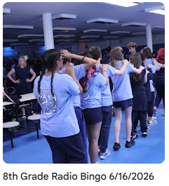 8th grade radio bingo