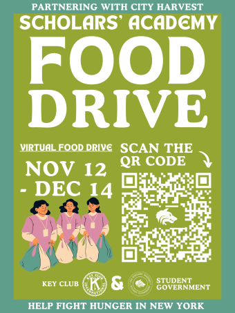 poster for a virtual food drive